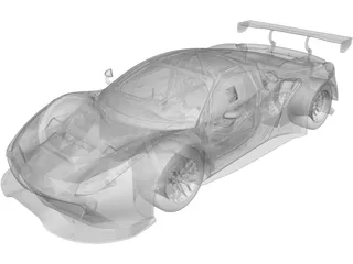 Ferrari 488 GT3 3D Model preview