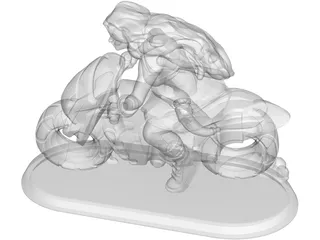 Rider Warrior 3D Model preview
