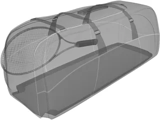 Tennis Bag 3D Model preview