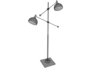 Lite Source Lamp 3D Model preview