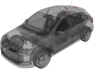 Volkswagen Polo (2013) 3D Model preview