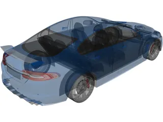 Jaguar XFR S (2014) 3D Model preview