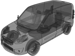Opel Combo SWB Cargo (2015) 3D Model preview
