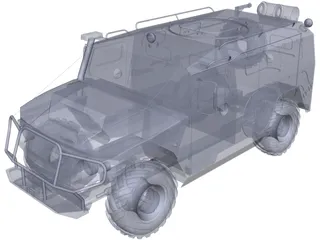 Gaz 2975 Tigr 3D Model preview