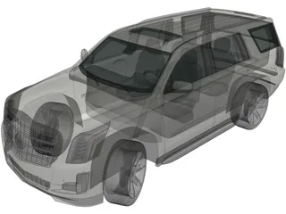 Cadillac Escalade ESV Platinum (2015) 3D Model preview