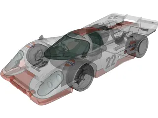 Porsche 917K (1969) 3D Model preview