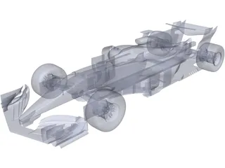 Formula 1 Car (2017) 3D Model preview