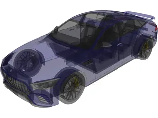 Mercedes-AMG GT 63 S 4MATIC+ 4-Door Coupe (2019) 3D Model preview