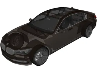 BMW 750Li (2016) 3D Model preview