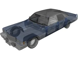Cadillac Deville (1974) 3D Model preview