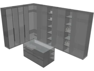 Closet 3D Model preview