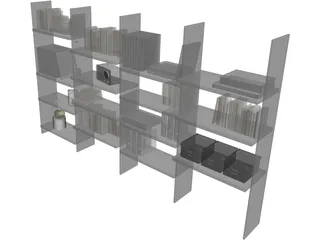 Storage Library 3D Model preview