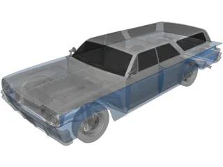 Chevrolet Impala Wagon (1958) 3D Model preview