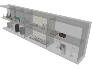 Bathroom Cabinet 3D Model preview