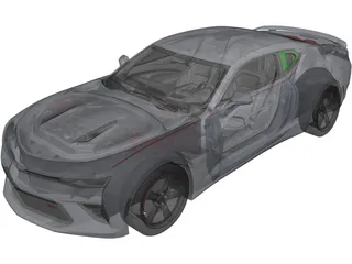 Chevrolet Camaro SS (2016) 3D Model preview