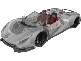 Ferrari LaFerrari Aperta (2018) 3D Model preview