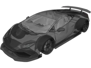 Lamborghini Huracan (2017) 3D Model preview