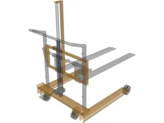 Hand Forklift 3D Model preview