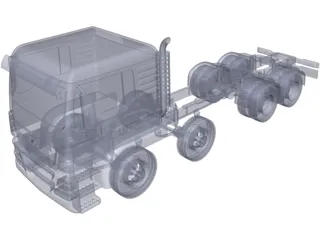MAN TGS Truck 8x4 3D Model preview