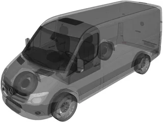 Mercedes-Benz Sprinter (2013) 3D Model preview