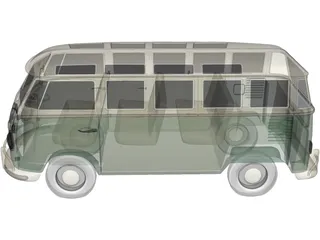 Volkswagen Transporter T1 3D Model preview