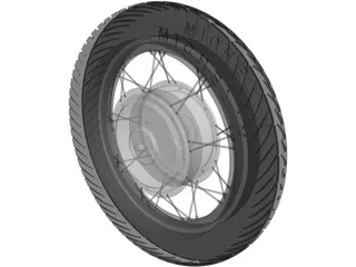Motor Hub 18in Wheel 5kW 3D Model preview