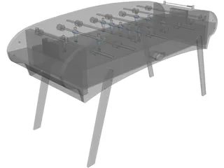Table Football 3D Model preview