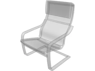 Poang Chair 3D Model preview