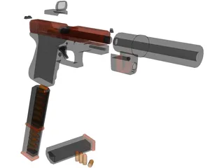 Glock 3D Model preview