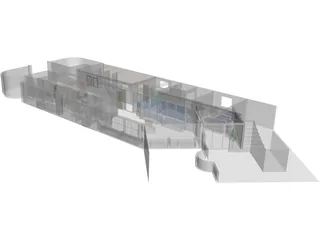Hospital Interior 3D Model preview