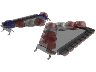 Vector Lightbar 3D Model preview