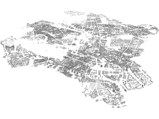 Berlin City Mitte 3D Model preview