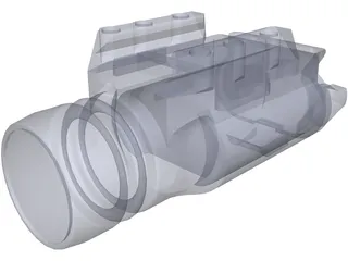 Surefire x200 Light 3D Model preview