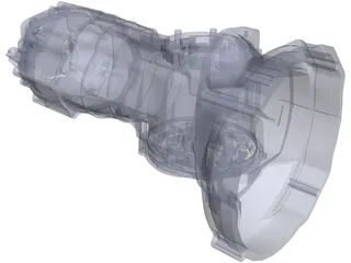 Transaxle Porsche G50 3D Model preview