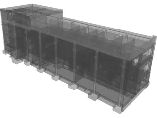 Train Station 3D Model preview