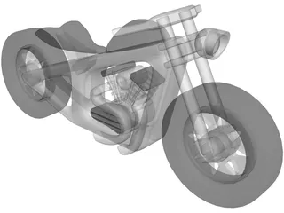 Wood Moto Kids 3D Model preview