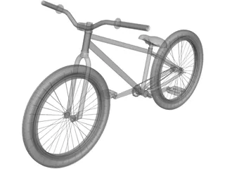 BMX Bike 3D Model preview