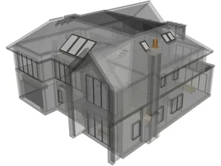 Modern House 3D Model preview