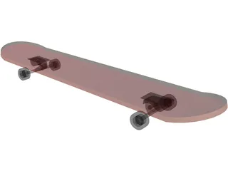 Skateboard 3D Model preview
