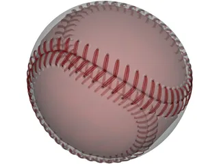 Baseball 3D Model preview