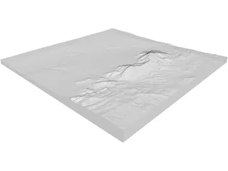Albuquerque Topology 3D Model preview