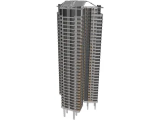 Skyscraper 3D Model preview