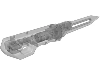 Shock Knife 3D Model preview