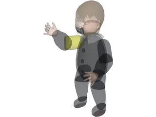 Baby Gala 3D Model preview