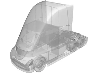 Tesla Semi Truck (2020) 3D Model preview