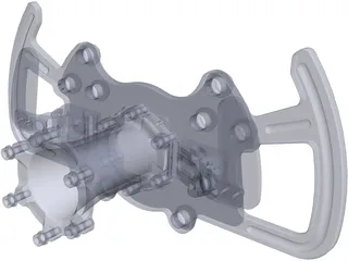 Steering Wheel DTM 3D Model preview