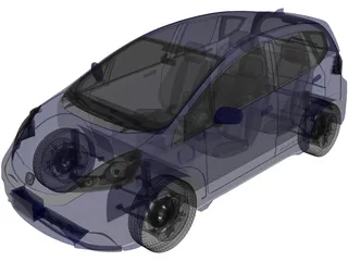 Honda Fit EV (2014) 3D Model preview