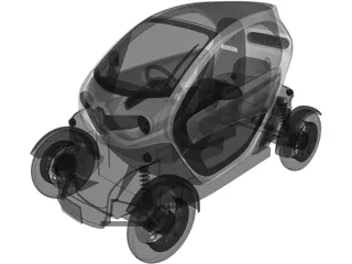 Renault Twizy ZE (2012) 3D Model preview