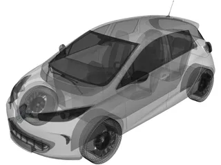 Renault Zoe (2012) 3D Model preview