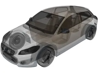 Volvo C30 BEV (2011) 3D Model preview